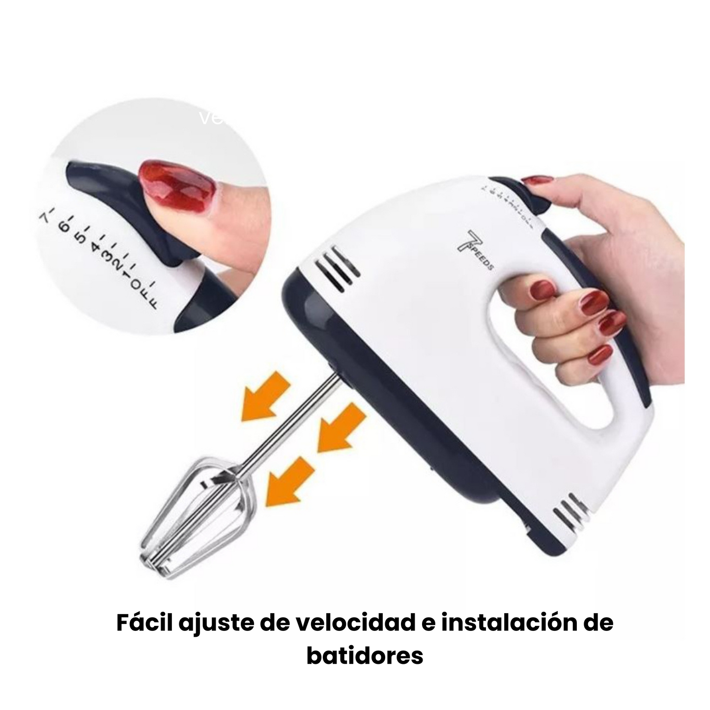 Batidora Multifunción de Mano 7 Velocidades